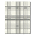 Modern Gray Tartan Check Rug