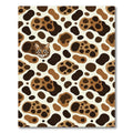 Spotted Feline Brown Abstract Shapes Rug