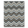 Earth Tones Striped Zigzag Rug