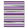 Modern Purple Gray Lavender Stripes Rug