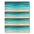 Coastal Blue Water Sand Layers Rug