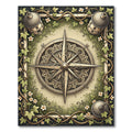 Enchanted Compass with Ivy Foliage Rug