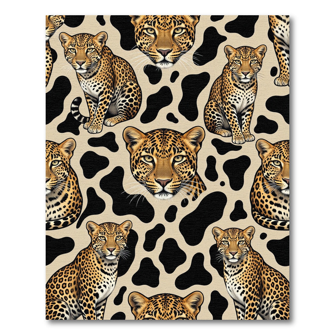 Big Cats Safari Animal Spots Rug