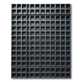 Modern Charcoal Three-Dimensional Grid Rug
