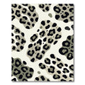Taupe Leopard Spots Abstract Rug