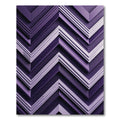 Deep Plum Chevron Layers Rug