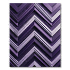 Deep Plum Chevron Layers Rug