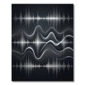 Silver Soundwave Abstract Lines Rug
