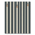Minimalist Pencil Stripe Charcoal Cream Rug