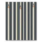 Minimalist Pencil Stripe Charcoal Cream Rug