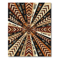Geometric Tribal Earthy Tones Arrow Art Rug
