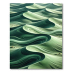 Serene Green Dune Swirls Rug