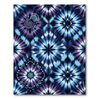 Indigo Blue Tie Dye Burst Rug