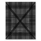 Monochromatic Textured Grid Crossing Rug