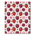 Bright Red Berry Polka Dot Collage Rug