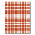 Terra Cotta Plaid Checkered Cotton Rug
