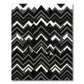 Monochromatic Mountainous Zigzag Overlay Rug