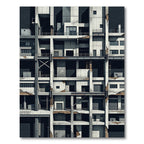 Urban Brutalist Concrete Open Structure Rug