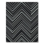Monochrome Chevron Geometric Striped Rug