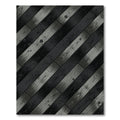 Modern Diagonal Charcoal Plank Texture Rug