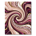 Crimson Gold Swirl Marble Accents Rug