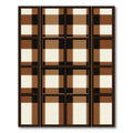 Brown Ivory Gingham Windows Rug