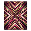 Luxurious Gold and Magenta Geometric Radiance Rug