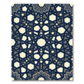 Midnight Navy Geometric Star Medallion Rug