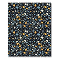 Abstract Terrazzo Stone Confetti Black Rug