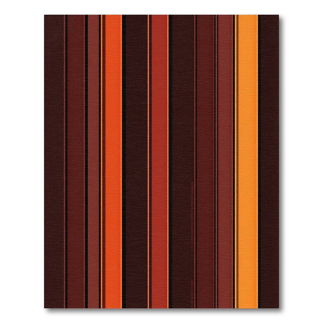 Warm Earth Tone Vertical Stripe Rug