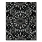 Gray Sunburst Tie Dye Rug