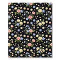 Pink Yellow Blue Floral Bouquet Rug