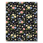 Pink Yellow Blue Floral Bouquet Rug