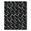 Dark Gray Chevron 3D Effect Rug