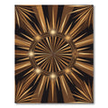 Golden Starburst Sun Rays Rug