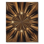 Golden Starburst Sun Rays Rug