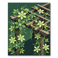 Lush Forest Green Climbing Clematis Rug