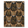Golden Leopard In Dark Tropical Foliage Rug