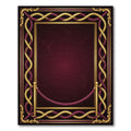 Regal Gold Crimson Rope Border Rug