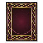 Regal Gold Crimson Rope Border Rug