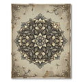 Vintage Floral Damask Medallion Rug