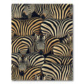 Bold Zebra Animal Stripe Monochrome Rug