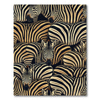 Bold Zebra Animal Stripe Monochrome Rug
