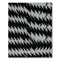 Monochrome Sharp Edge Geometric Zigzag Rug