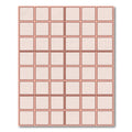 Minimalist Pink Grid Square Rug