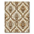 Golden Rococo Baroque Floral Damask Rug