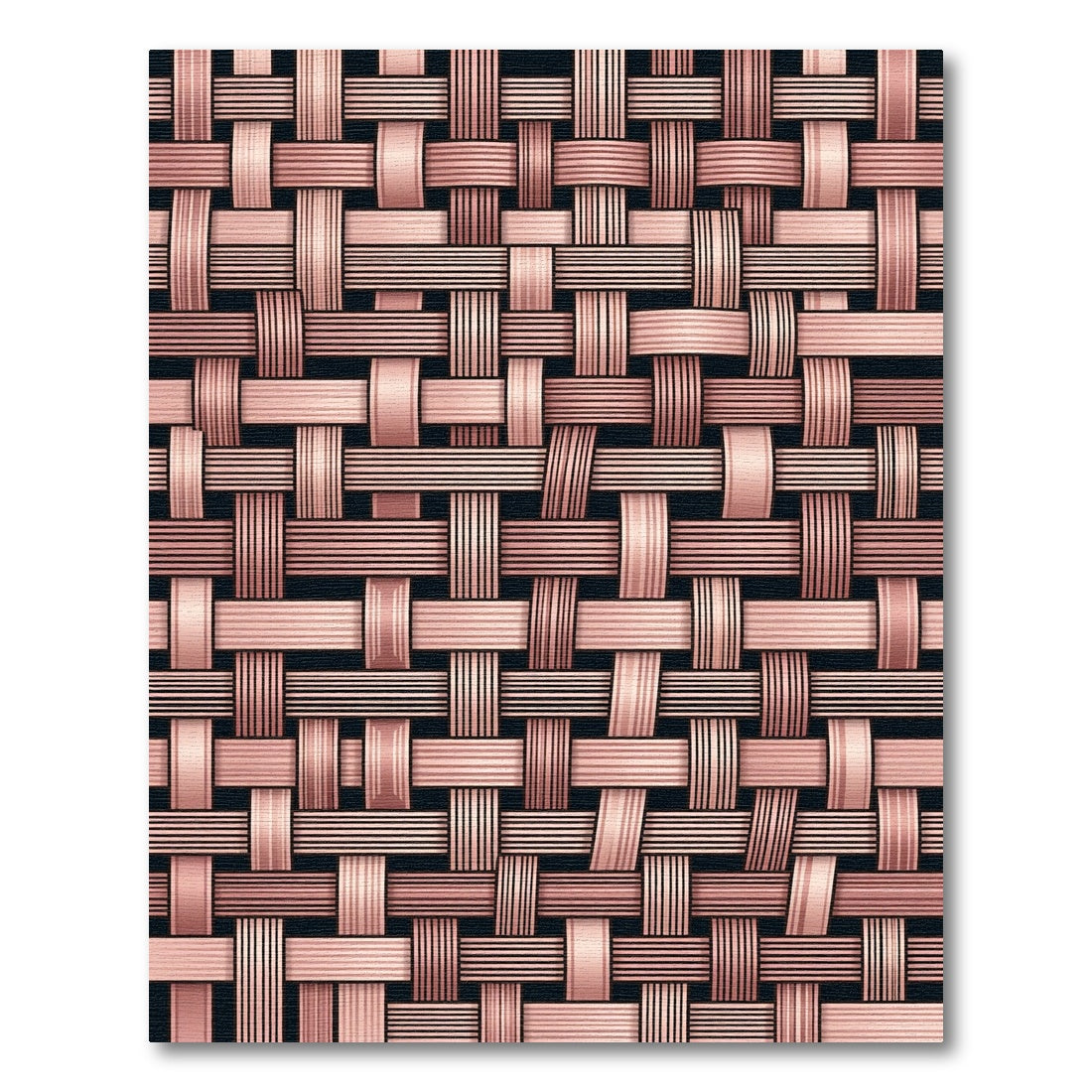 Rose Gold Woven Texture Rug
