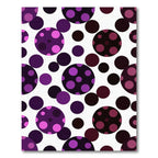 Rich Purple Polka Dot Circles Rug