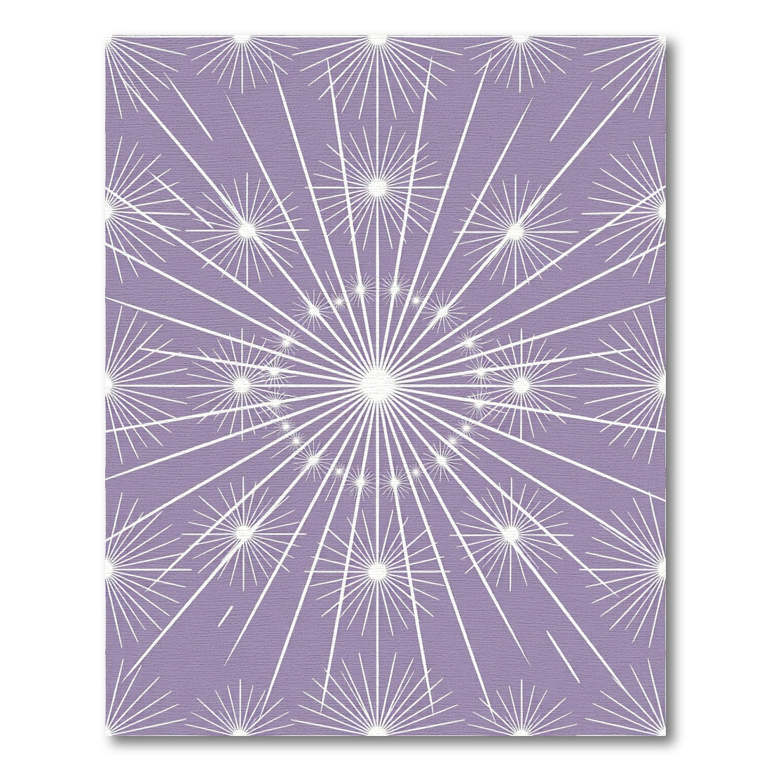 Lavender Celestial Starburst Radiant Rug