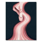 Dancing Pink Ballet Slipper Swirl Rug